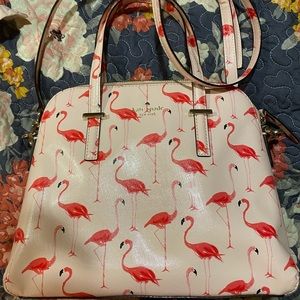 Kate Spade flamingo purse and wallet
